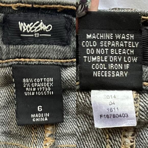 Mossimo Women's Vintage Y2K Gray Stretch Denim Button Fly Pencil Skirt Size 6 - Picture 9 of 10